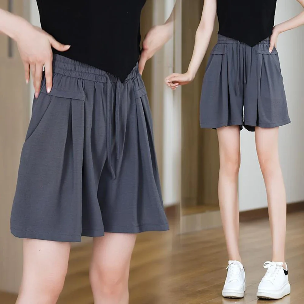Casual Outfits Breathable Loose Shorts Comfortable Everyday Shorts Available In Black, Grey, Coffee Daily Wear