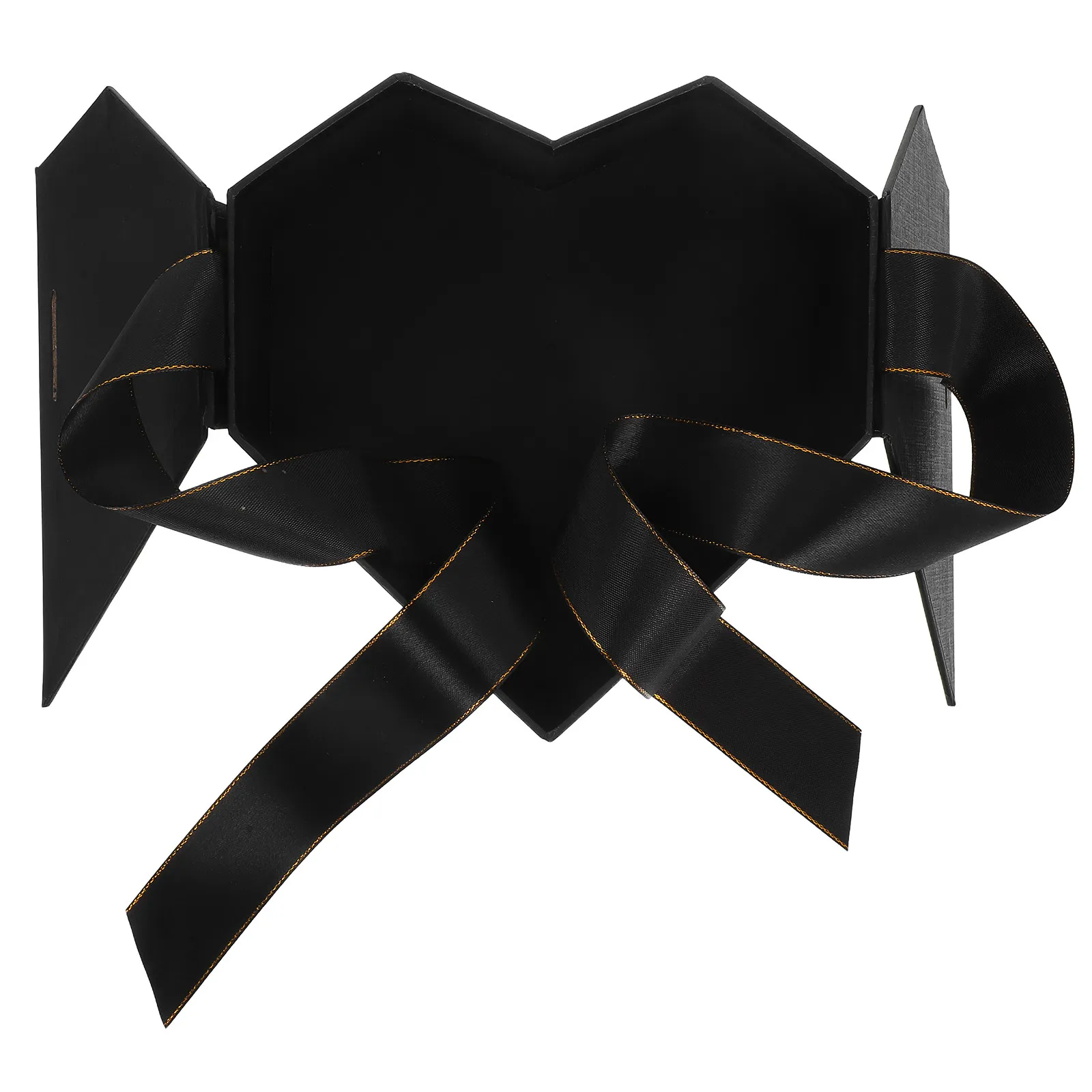 Caja de regalo en forma de corazón, embalaje floral negro para San Valentín, cumpleaños, aniversario, día de la madre, almacenamiento de regalos, envoltura decorativa