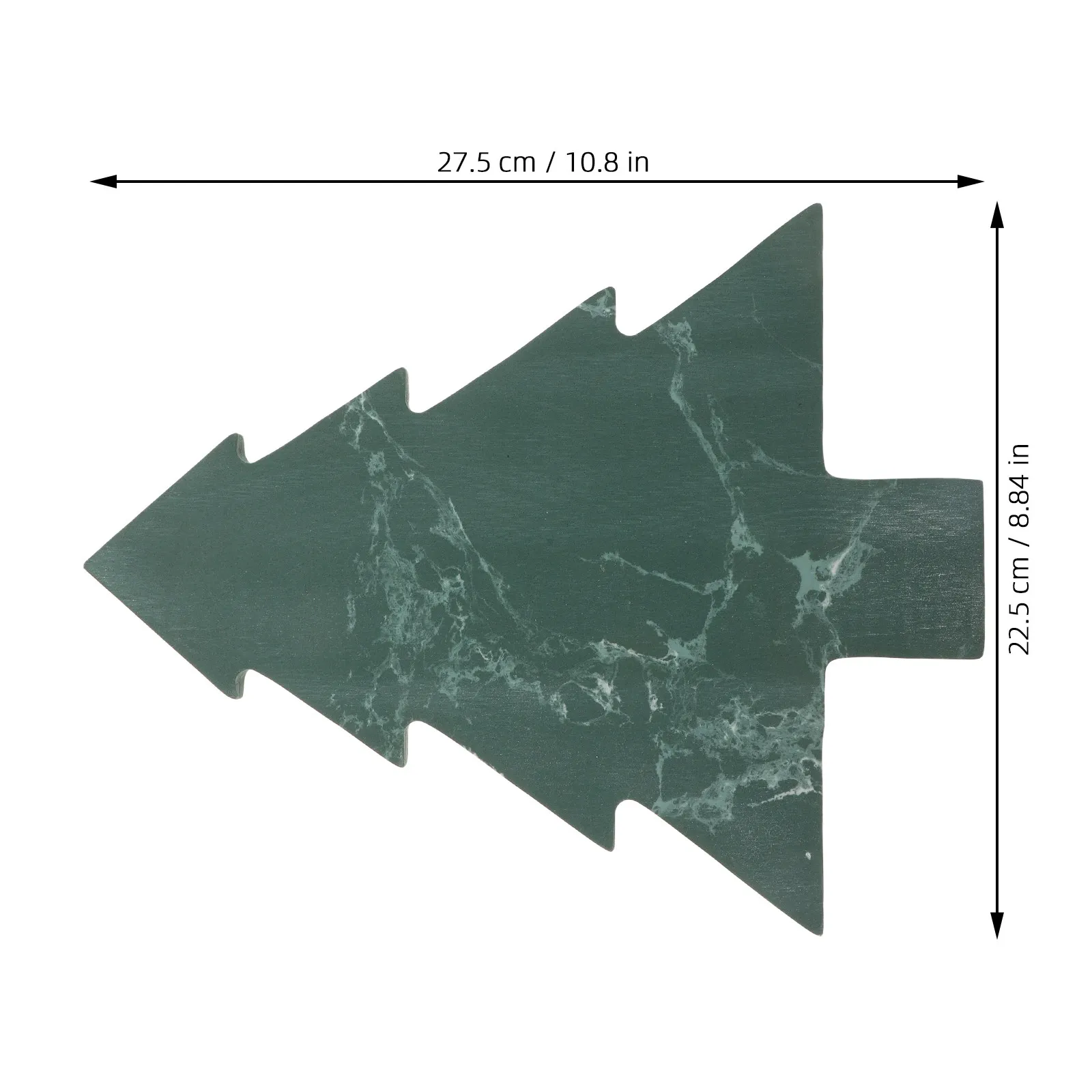 Christmas Tree Shape Marble Cutting Board Green Marble Cheese Board Holiday Serving Tray Charcuterie Cheese Platter