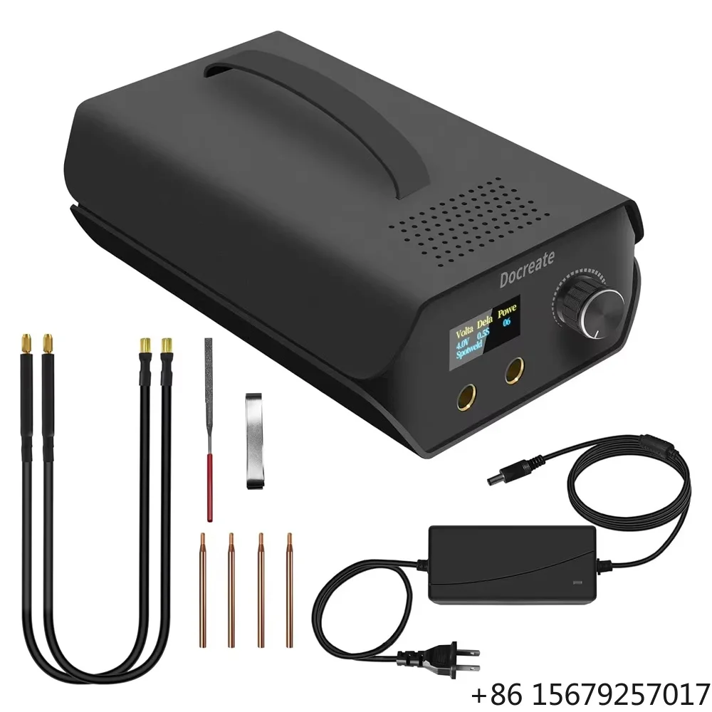 120 Gears Spot Welder Farad Capacitor Portable Welding Machine Spot 3000F with LCD Screen 18650 Battery Energy Storage 0.1-0.3mm