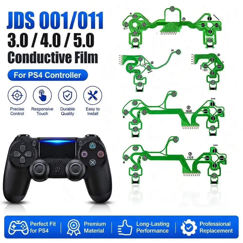 Flexible Film Controller Conductive Film Flexible Circuit Conductive Contacts Controller Circuit Membrane Green for JDS