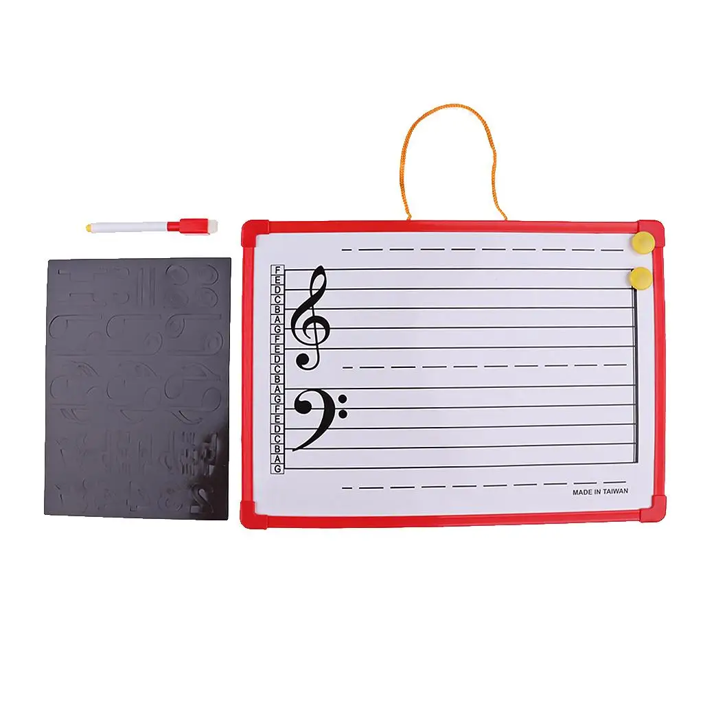 Music Magnets Whiteboard -- Educational Tool. (14'' X 10'')