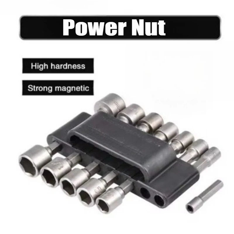 Hexagon Handle Socket Wrench Screwdriver Set Bit Sets For Electric Screwdriver Hand Tools No Magnetic Power Driver Adapter