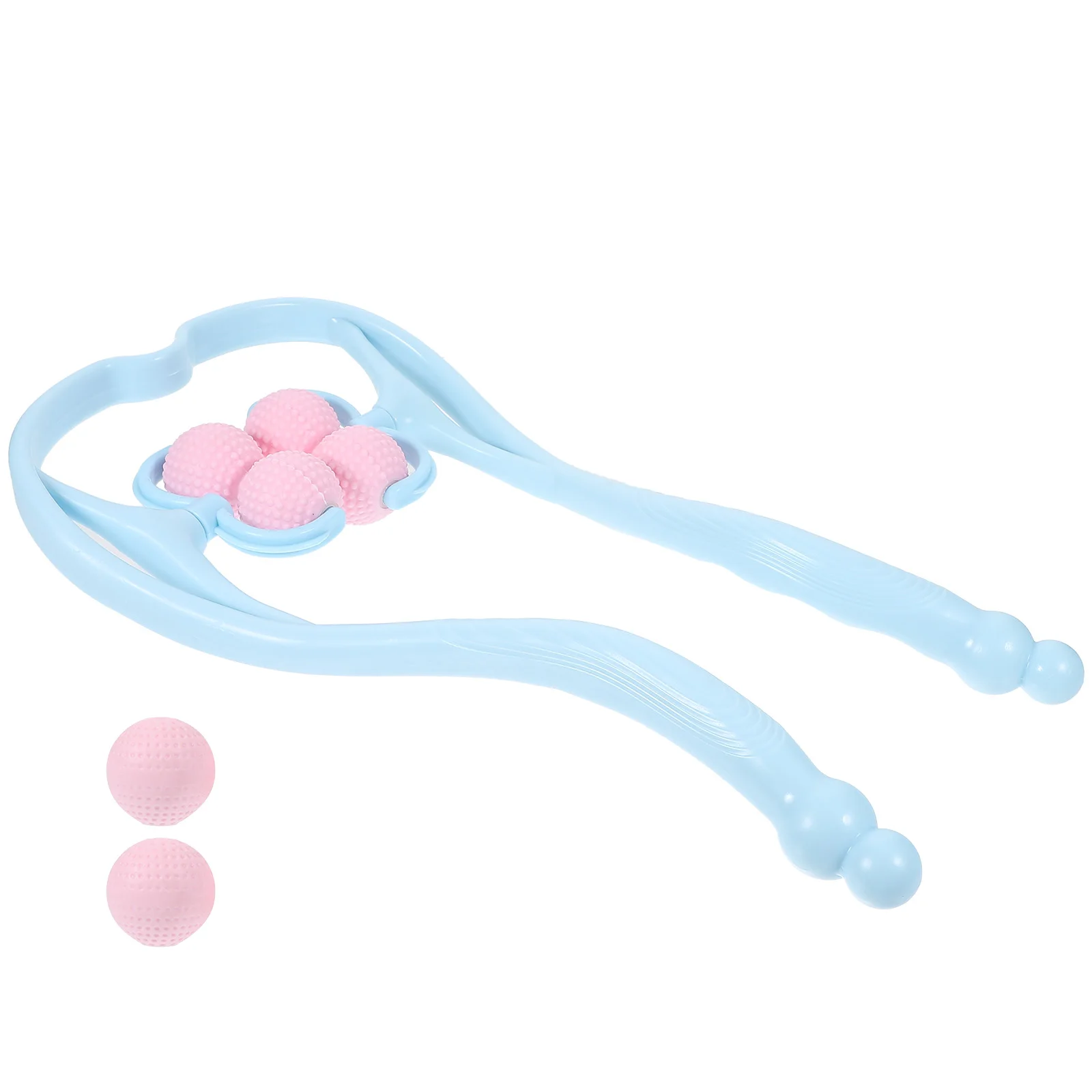 

Massage Clip Neck Manual Massager Massager Manual Roller Pink 4 Balls 2 Balls Portable Travel Pain Relief Gift