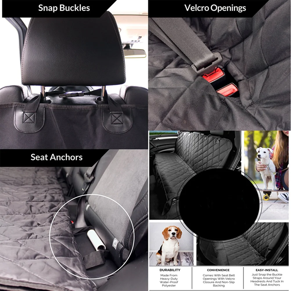 Anti-skid Pet Seat Cover 147*137cm Waterproof Dog Back Seat Covers Pad for Auto Backseat dog car seat covers