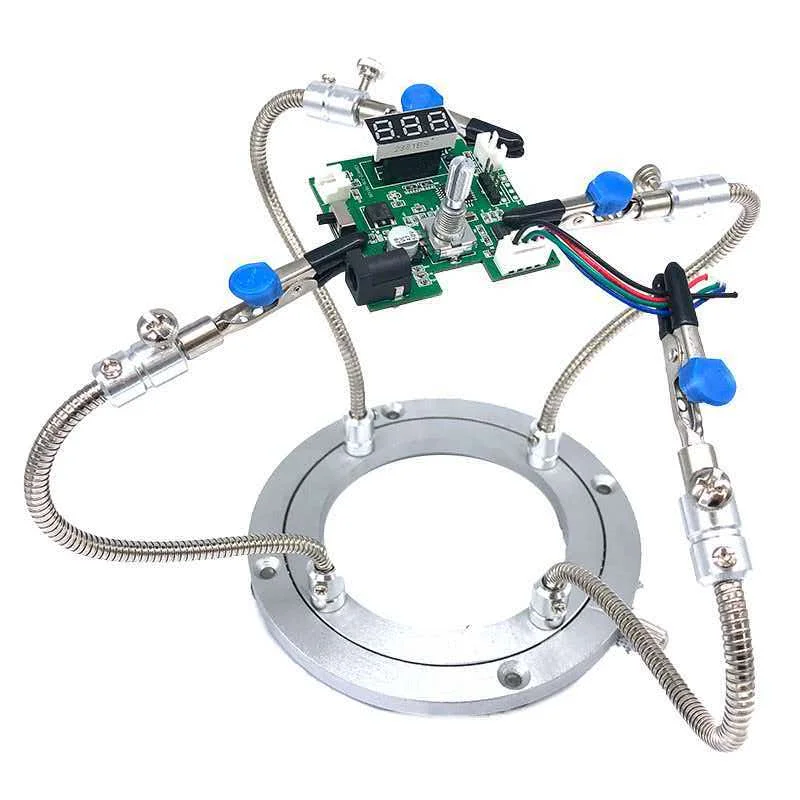 Hose flange fish clamp electronic repair production wireless DIY rotating clamp welding table clamp repair PCB bracket soldering