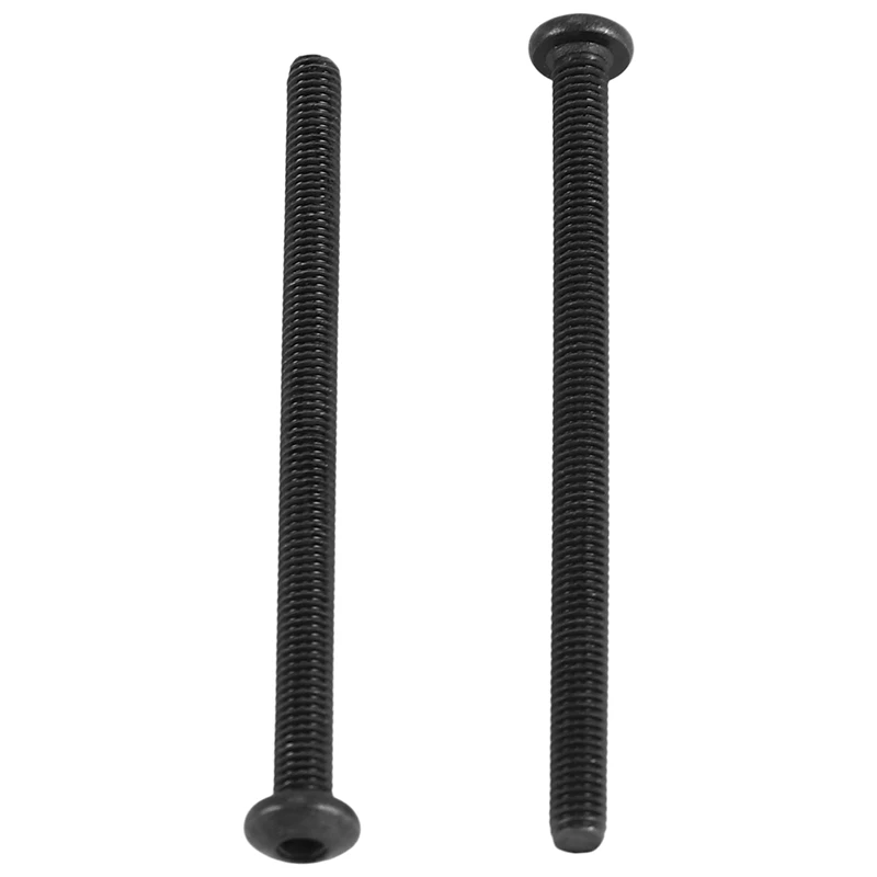 M3 x 45mm Alloy Steel Hex Socket Button Head Screws Black 20 Pcs-DTD2