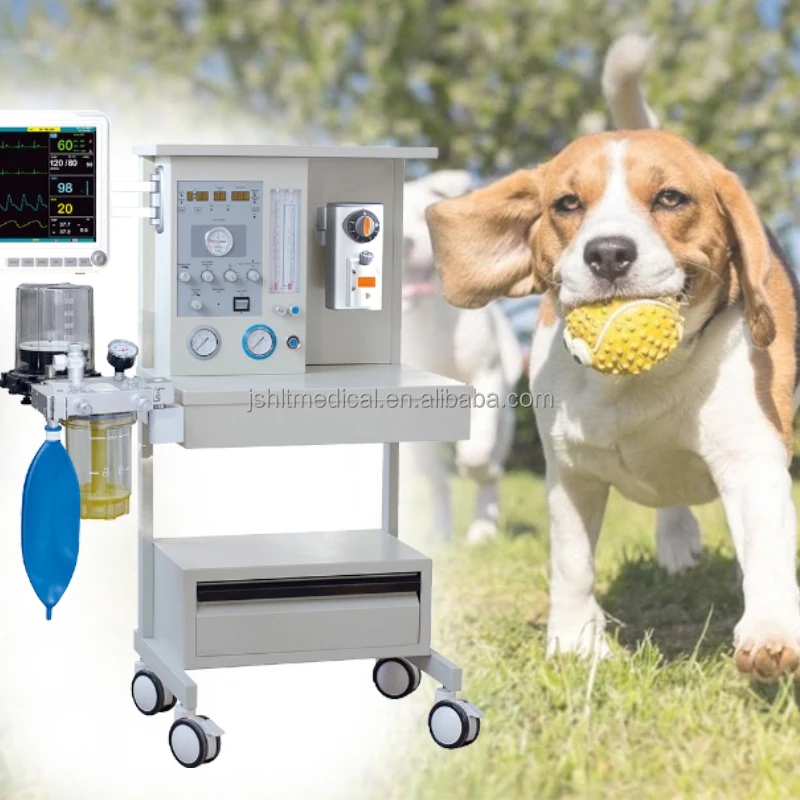 Optional Language Veterinary Anesthesia Monitoring ECG ETCO2 Monitor Multiparametro Veterinarios Trolley Vet Monitor