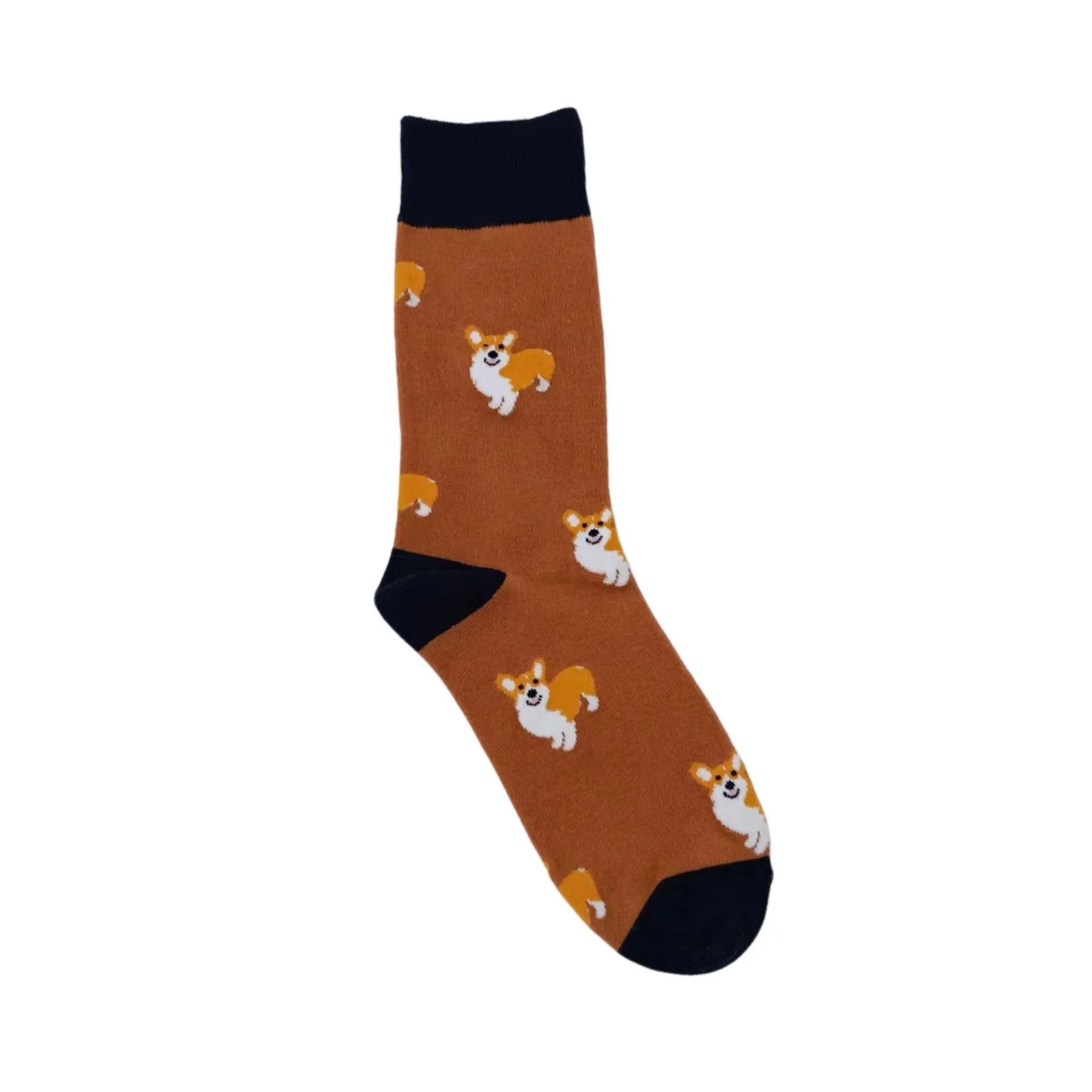 Neue Happy Herrensocken Damen Neuheit Cartoon-Socken Gekämmte Baumwolle Neue Corgi Cartoon Happy Puppy Kollektion Niedliche Windsocken für Männer/Frauen # – Detail 11