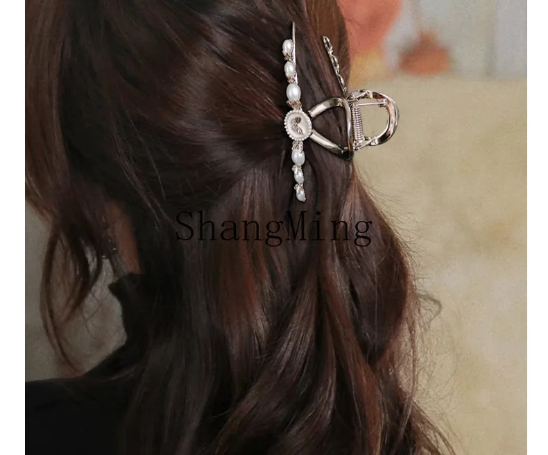 ZYH new original hair grab headgear exquisite retro large shark clip hair accessories high-end hairpin