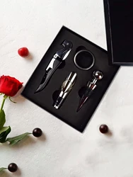 Wine Aerator Pourer Set, Pressure Bottle Opener, Pour Spout,Stoppers, Ring, Wine Foil Cutter .Christmas presents, birthday prese