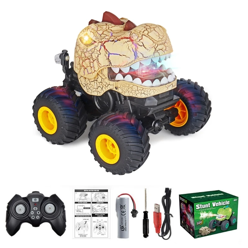 Jouet dinosaure cascadeur télécommandé, modèle véhicule jeu pour hommes, jouet tout-terrain à collectionner