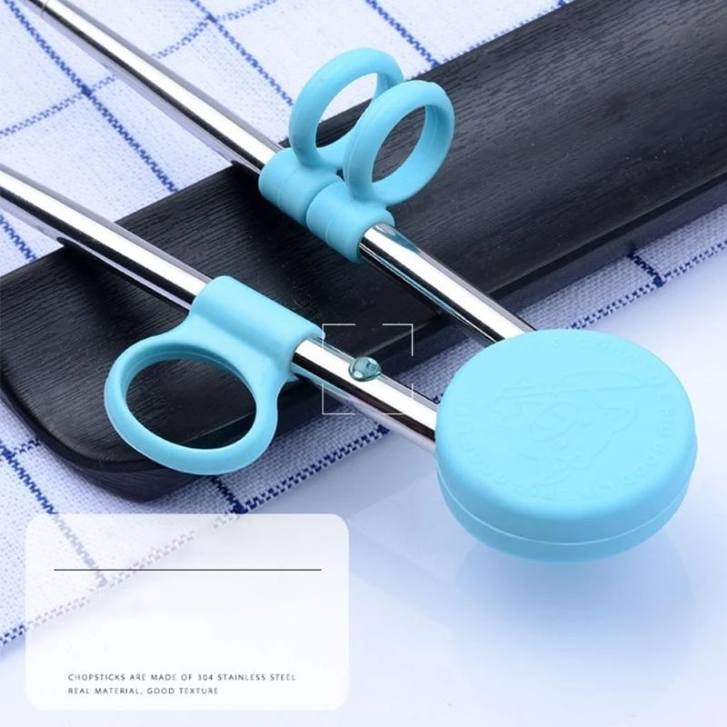 Kids Training Chopsticks Children Learning Chopsticks Helper Reusable Tableware for Beginners