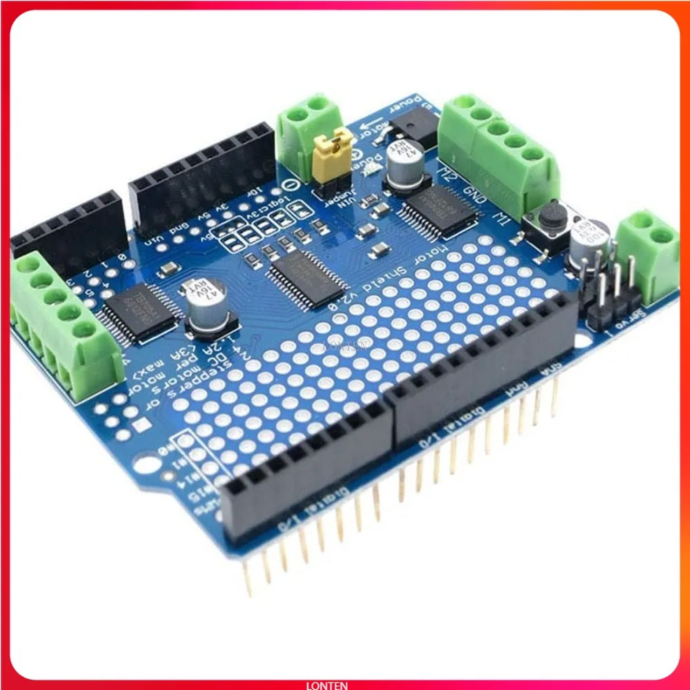 

TB6612 Mosfet for Arduino Motor Shield Standard IIC I2C TB6612FNG Stepper Motor PCA9685 PWM Servo Driver Shield V2 LT-DJ0014