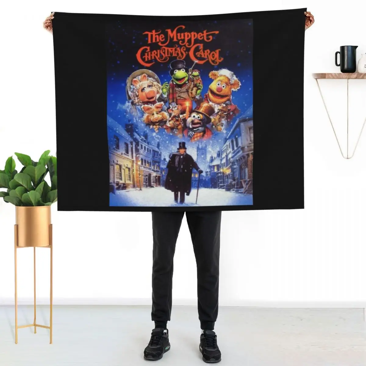 The Muppet Christmas Vitnage Throw Blanket Winter beds Designers Blankets For Baby Sofas For Sofa Thin Loose Blankets