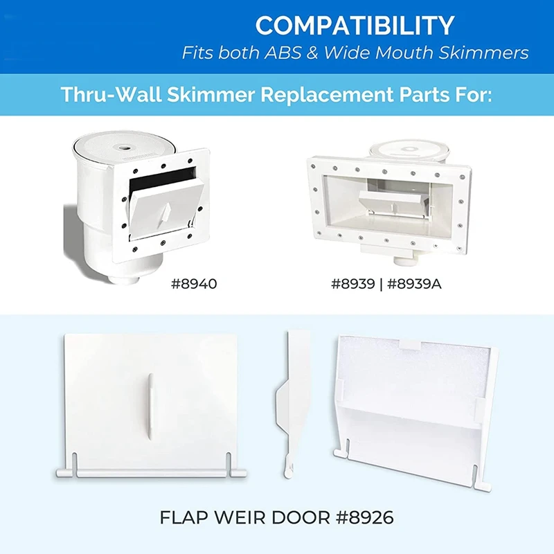 Skimmer Gate Wehr Schall wand Schwimmbad Zubehör Reinigungs werkzeuge Skimmer Baugruppe Ersatzteile für Hayward