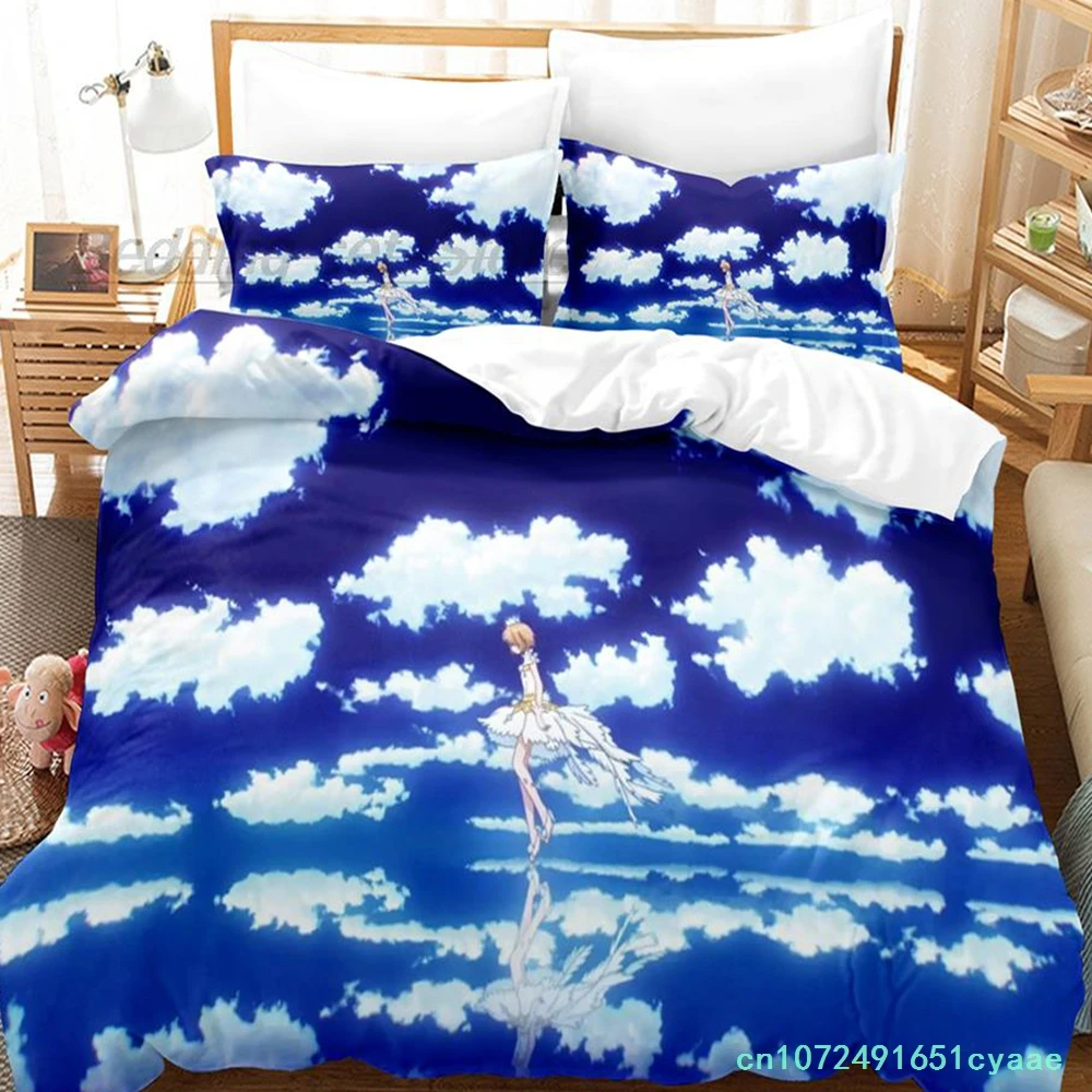 Cardcaptor Sakura Bedding Set Single Twin Full Queen King Size Bed Set Aldult Kid Bedroom Duvetcover Sets 3D Air Conditioning Is
