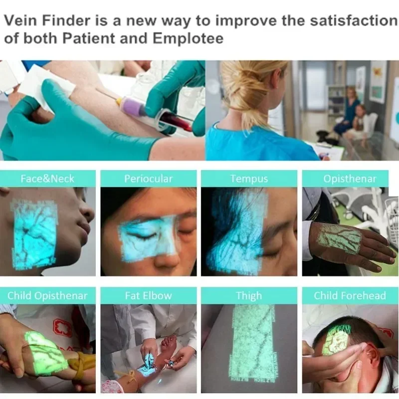 Nurse Vein Finder Device Handheld Portable Medicos Human Child Near-Infrared Blood Vessel Display Aids Medical Device Accesorios