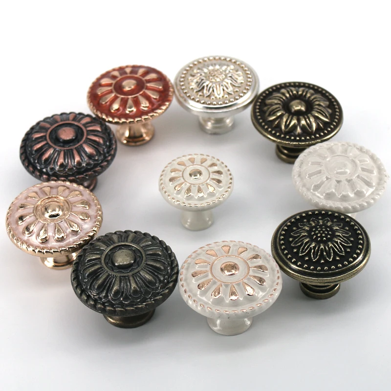 Zinc Alloy Drawer Handle, Bedroom Furniture Door Handle and Cabinet Door Pull, European Kitchen Cabinet Wardrobe Drawer Ring