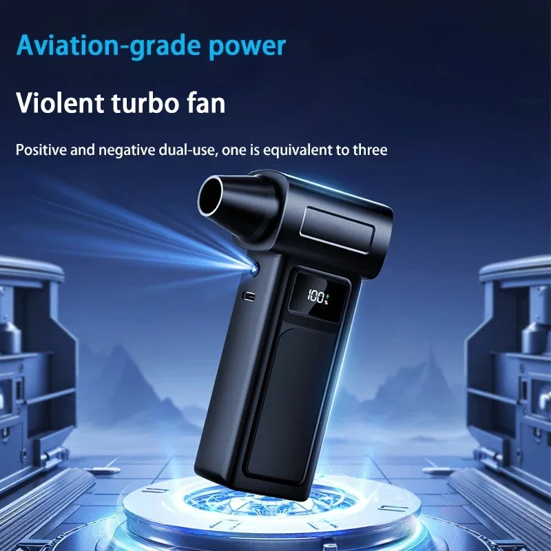 1000000RPM Electric Turbo Jet Blower Powerful Air Blower Portable Dust Cleaner USB Charging 65m/s Brushless Jet Blower