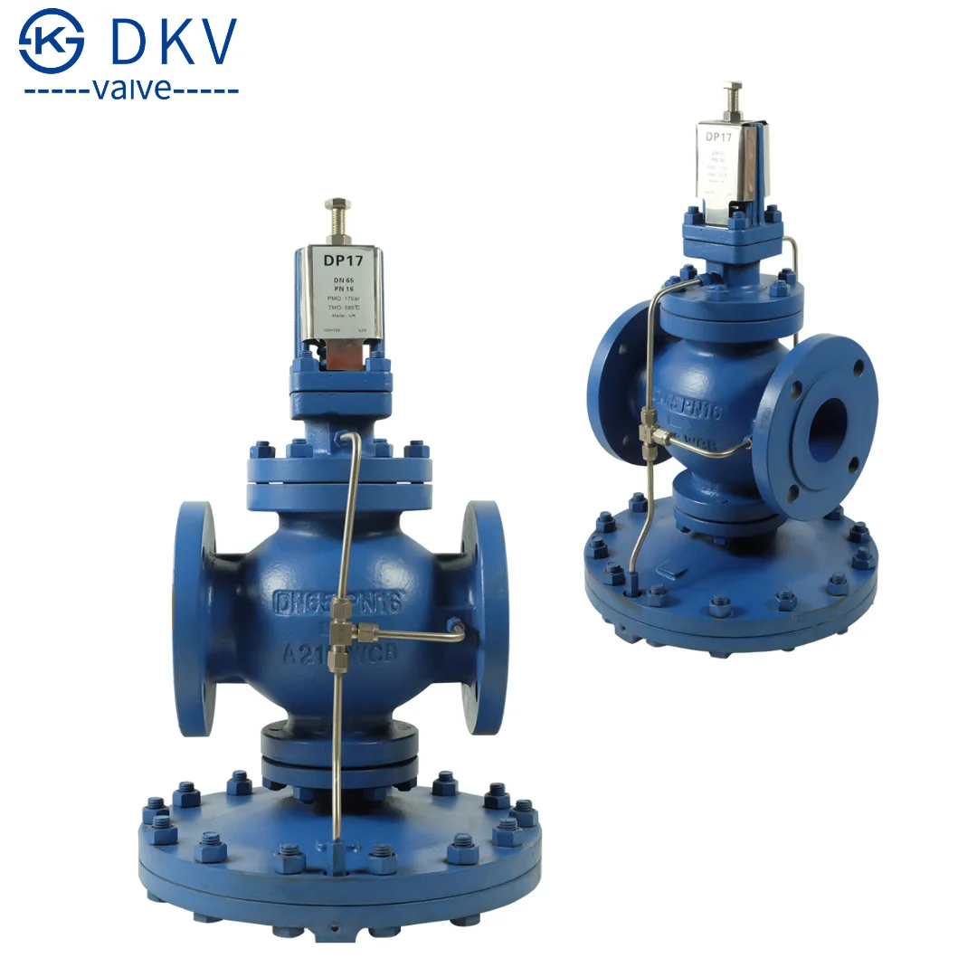 DKV DP17 Pilot Operated Pressure Reducing Valve DIN DN50 PN16 Flange Steam Pressure Regulator