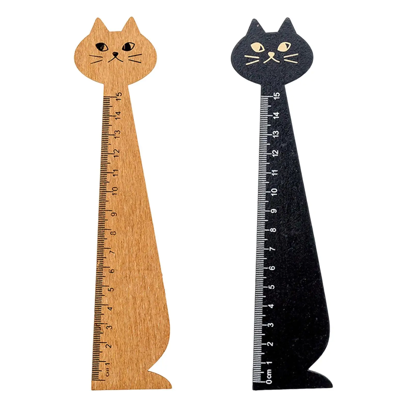 Cartoon Cat Ruler Korean Style Accessories Office Supplies Straight Ruler