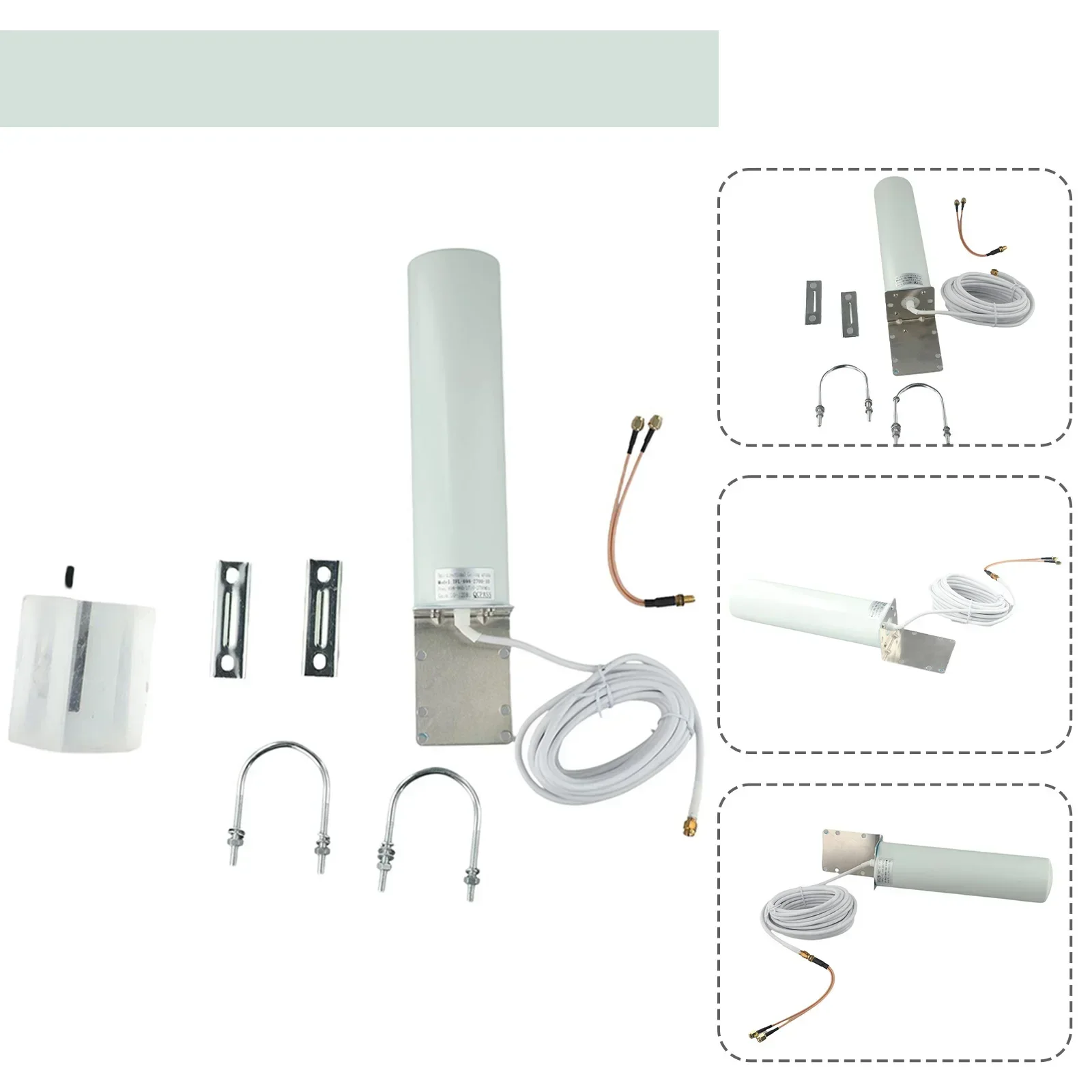 لهوائي LoRa 12dBi عالي الكسب لعمال المناجم الهيليوم هوت سبوت 5 متر كابل منخفض الخسارة متوافق مع RAK Nebra/For #2