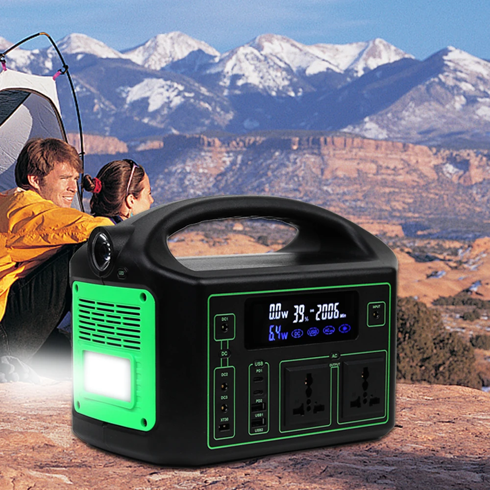 New Technology Charging Station & Power Station 300w 500w 1000w AC 120v 339WH Solar Energy System Pure Sine Wave
