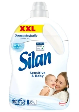 Silan, Sensitive & Baby Rinsing Fluid, 2.86 L