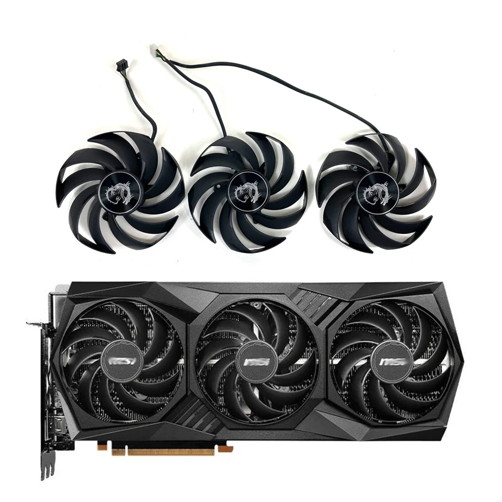 

NEW PLD09210B12HH RTX 3080 3080 Ti GAMING X TRIO Fan For MSI RTX 3090 3080 Ti GAMING X TRIO Graphics Card Cooling fan