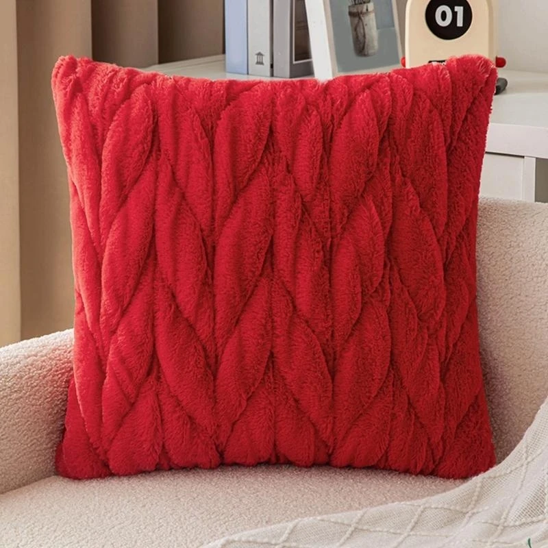 12PD Comforting Corduroy Cushions Cover Sleeve Soft Throw Pillow Case Home Accent