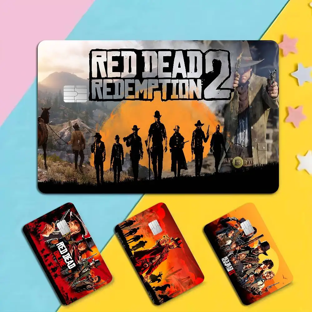 Game R-Red Dead-R-Redemptions Diy Credit Debit Card Sticker Party Sticker Decoration Waterproof Small Chip Card Skin Sticker
