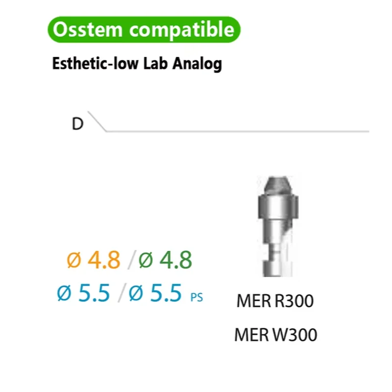 Osstem Multi Unit Analog & Esthetic-low Lab Analog for Implant System Custom OEM ODM Dental Lab Abutment Casting Post