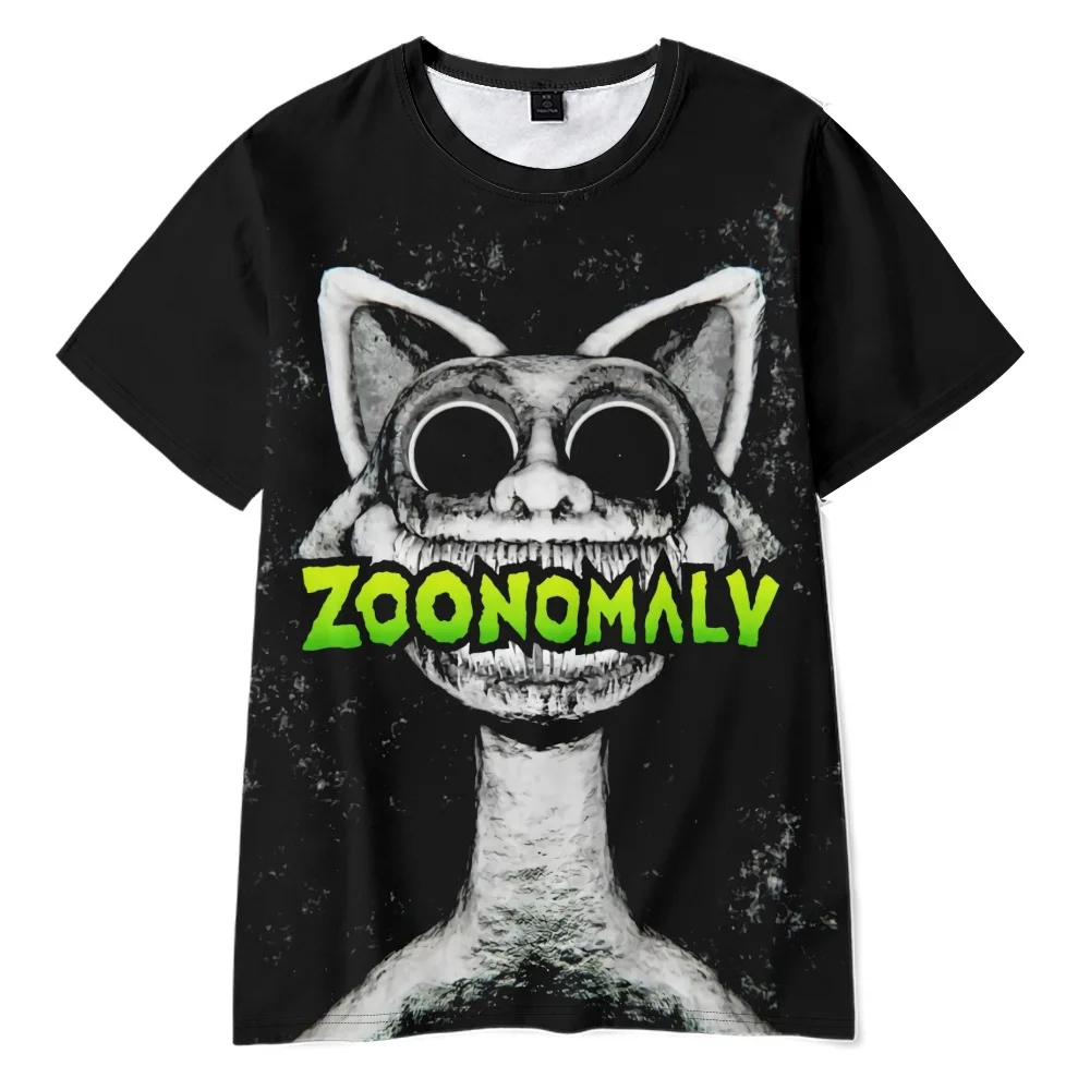 2024 Summer Kids Cartoon Tops Tees 3D Printed Zoonomaly T-shirt Children Cartoon Short Sleeve Clothing Boys Girls Streetwear