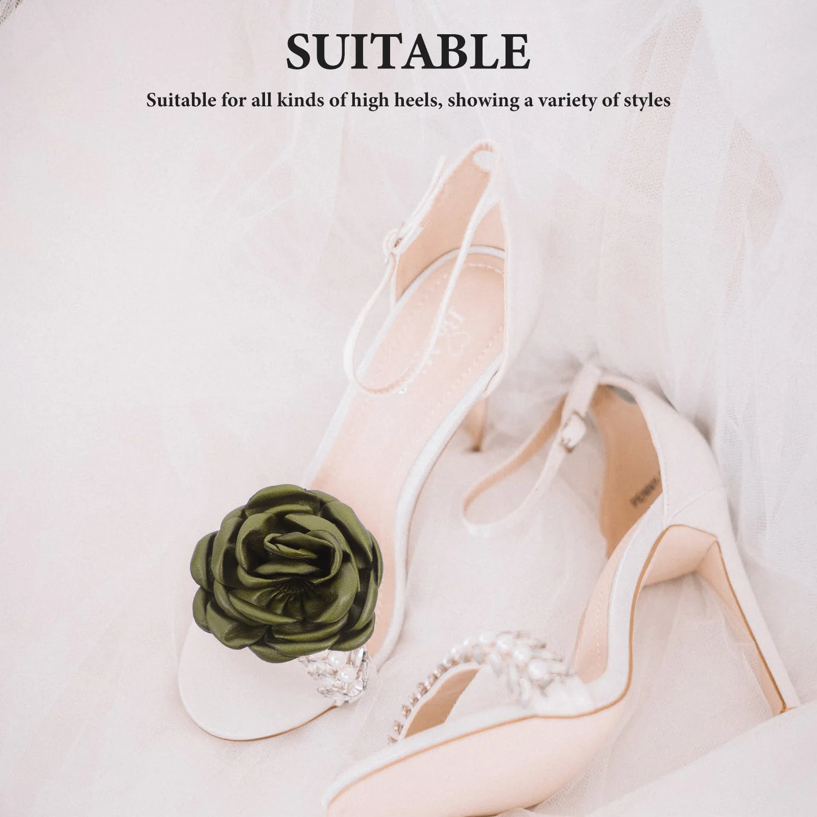 

2pcs Buckle Decorative Charms for Bridal Shoes High Heels Shoe Accessories Accessories Shoe Ornaments Storage