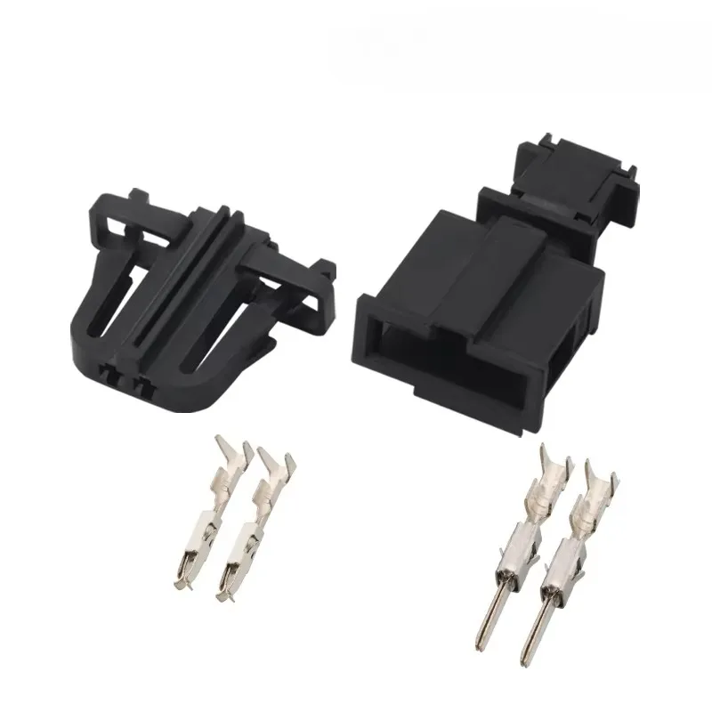 2 Pin Way Automobile Tweeter Speaker Unsealed Connector Car Male Female Wiring Harness Sockets For VW Audi 1J0971972 3B0972712