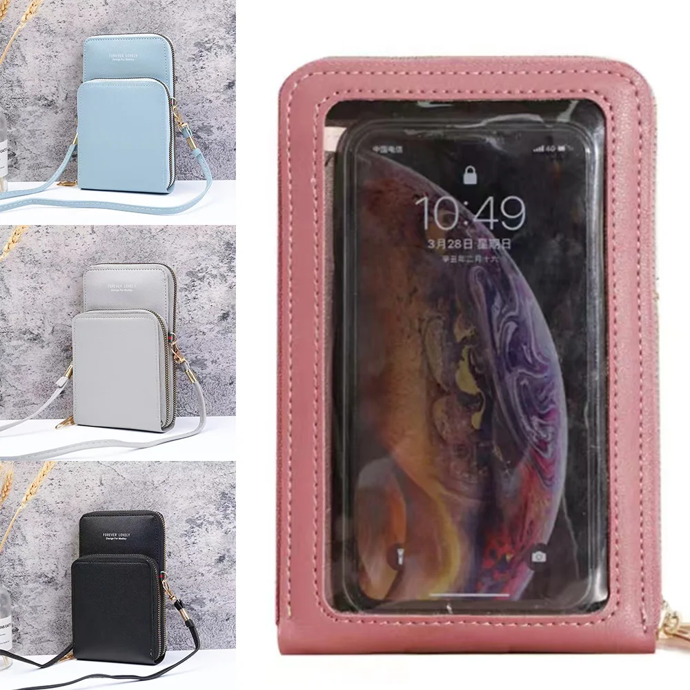 Universal saco do telefone móvel capa para o iphone 13 12 11 pro max x xs 8 xiaomi huawei samsung carteiras crossbody moeda bolsa