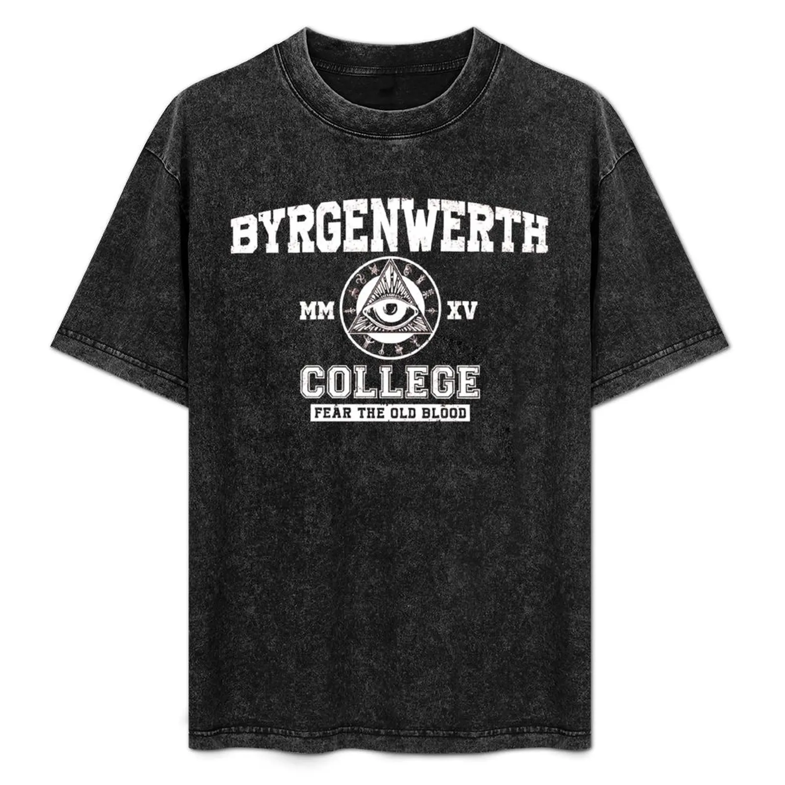 

Byrgenwerth College (White Text) T-Shirt Fashion Casual Short Sleeve T-Shirt