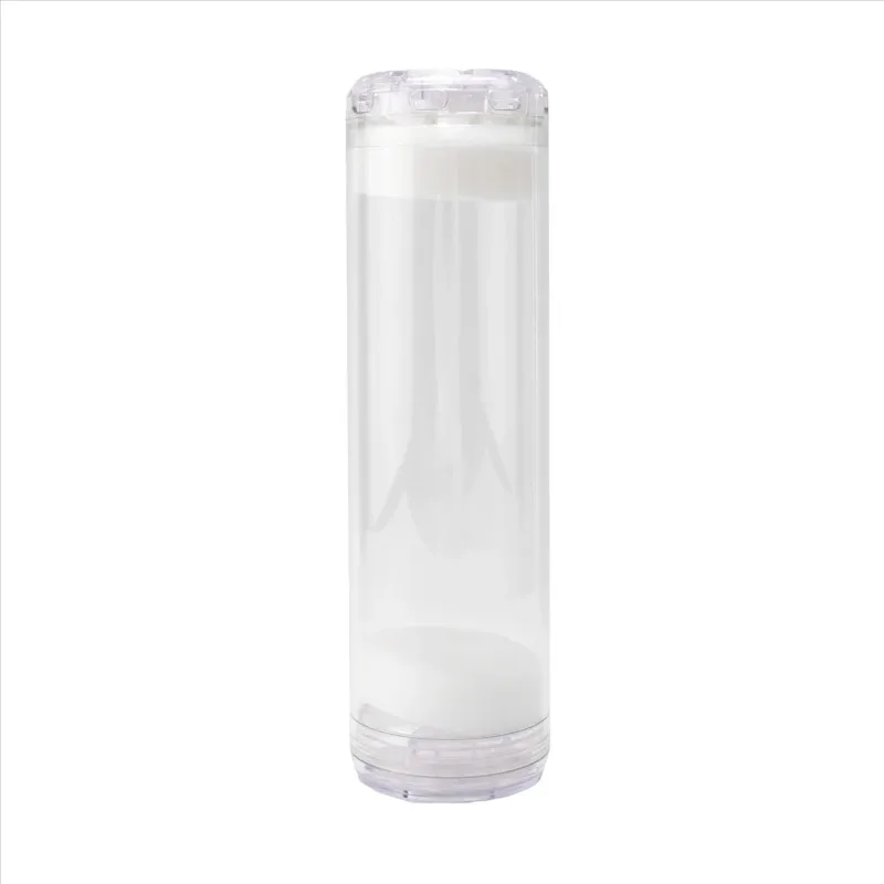 10-Inch Transparent Empty Water Filter Cartridge, Refillable Housing for Activated Carbon/KDF Media view 6