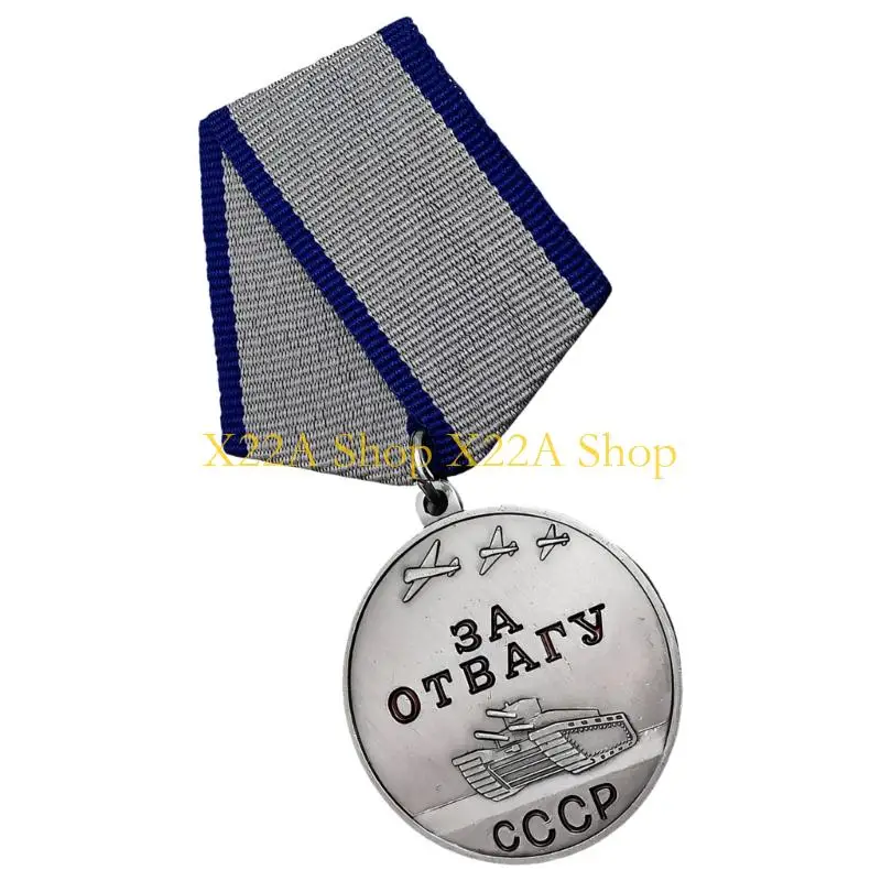 Unique Classical USSR For Bravery Badge 3.7cm Diameter Historical Piece