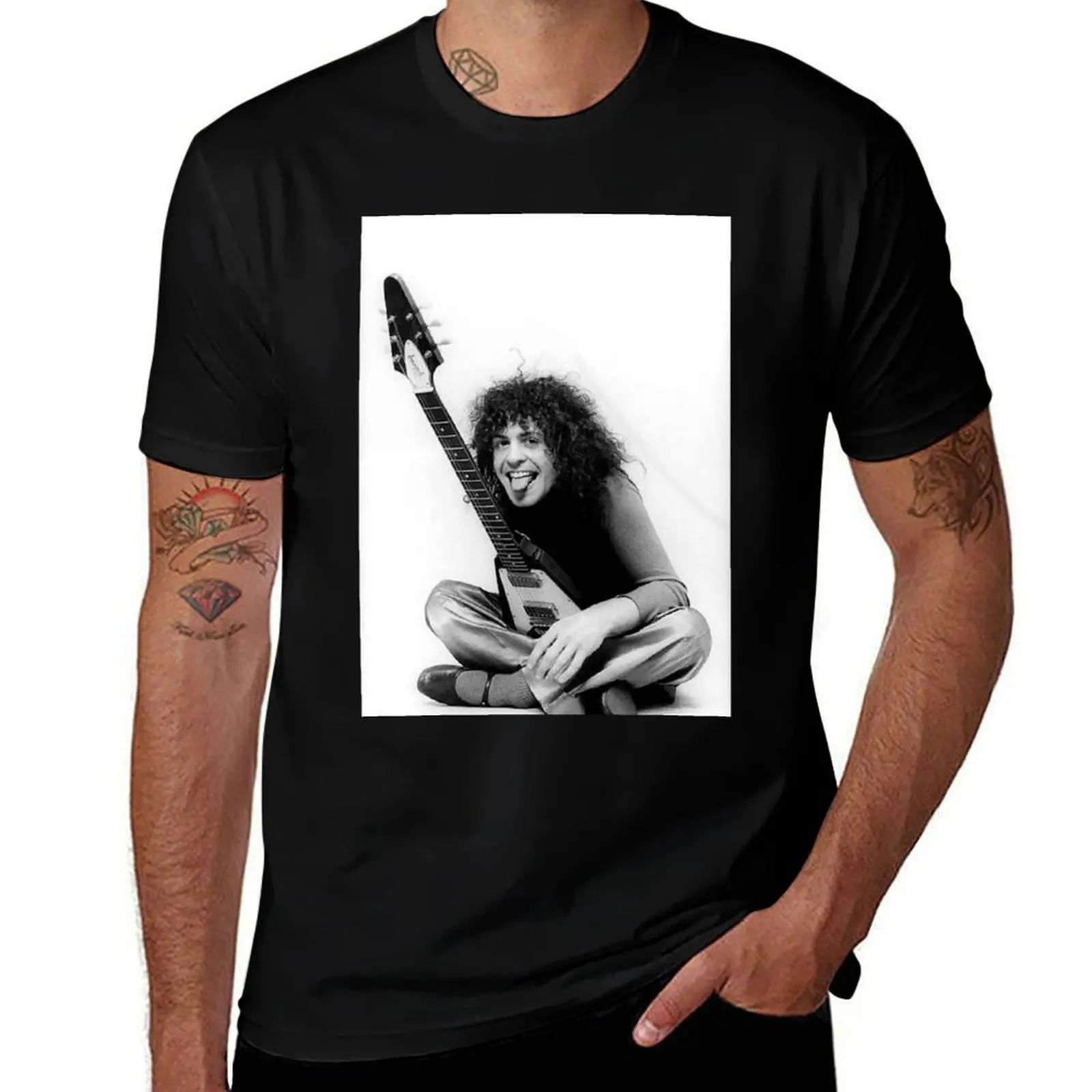 Marc Bolan T Rex T-Shirt Active Sports Short Sleeve Cotton Shirt