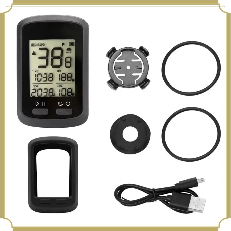 Wireless GPS Bike Computer Bluetooth ANT+ Waterproof Backlight Digital Speedometer With Cadence Sensor Fit Road Mountain Bike