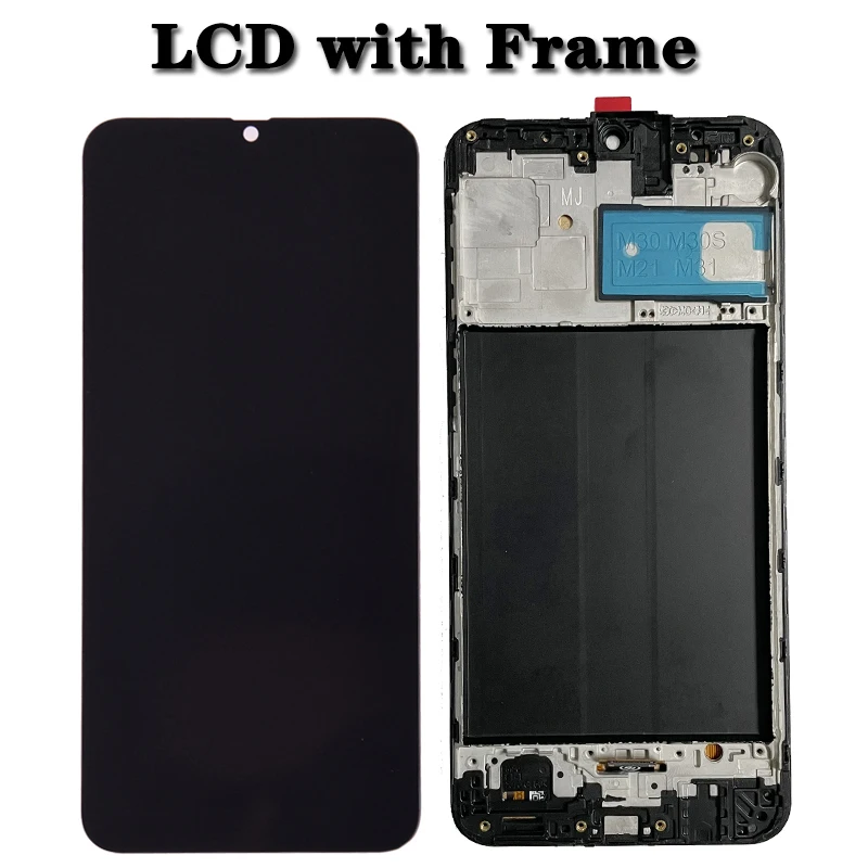 Test for Samsung  M31 M315 M315F Lcd Display Touch Screen Digitizer With Frame Assembly Parts M31 Screen With Frame