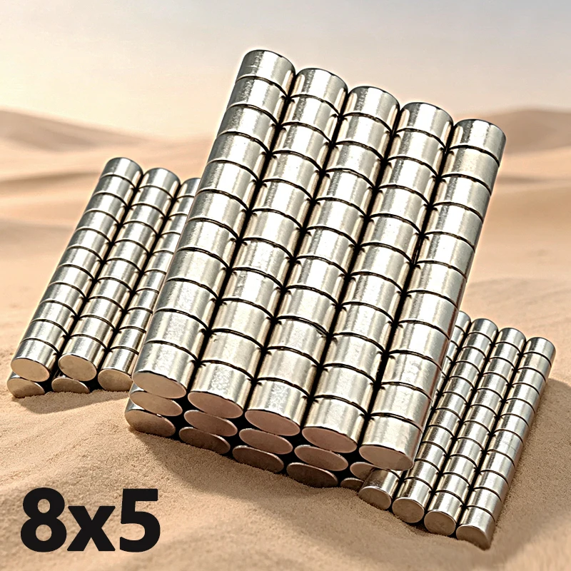 10-500pcs 8x5mm Magnet N35 NdfeB 8*5mm Magnet Accessory Permanent Neodymium Magnetic Imanes Round Shape Fridge Magnets