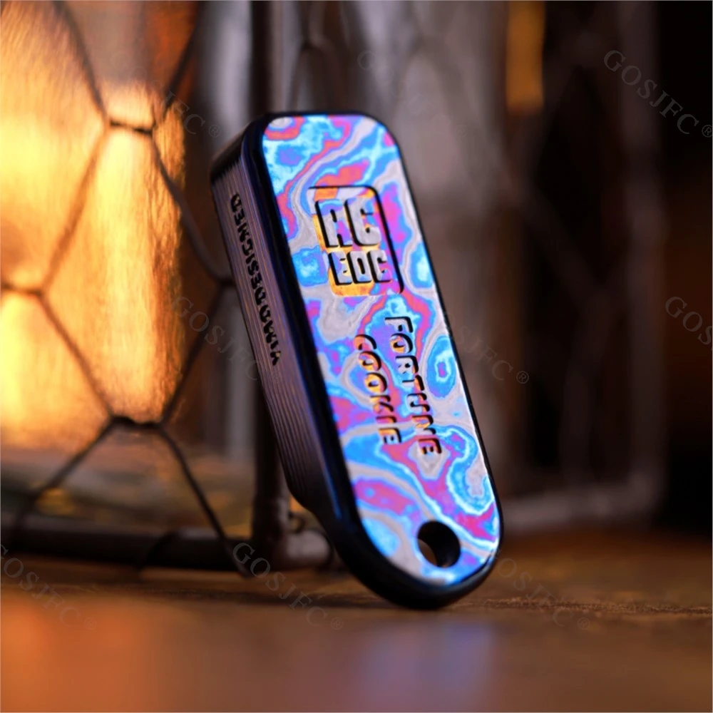 ACEDC Crystal Titanium Fortune Cookie Unlimited Push Slider Fidget Spinner Cool Fidgets Slider Stress Relief Toy