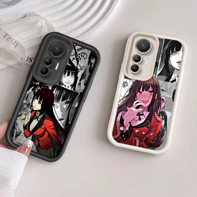 J-Jabami Y-Yumeko Kakeguruis Eye Ladder For Xiaomi MI 14 12T 11 Lite Poco M3 X5 X4 F5 F4 F3 F2 GT Pro 5G Cover Phone Case