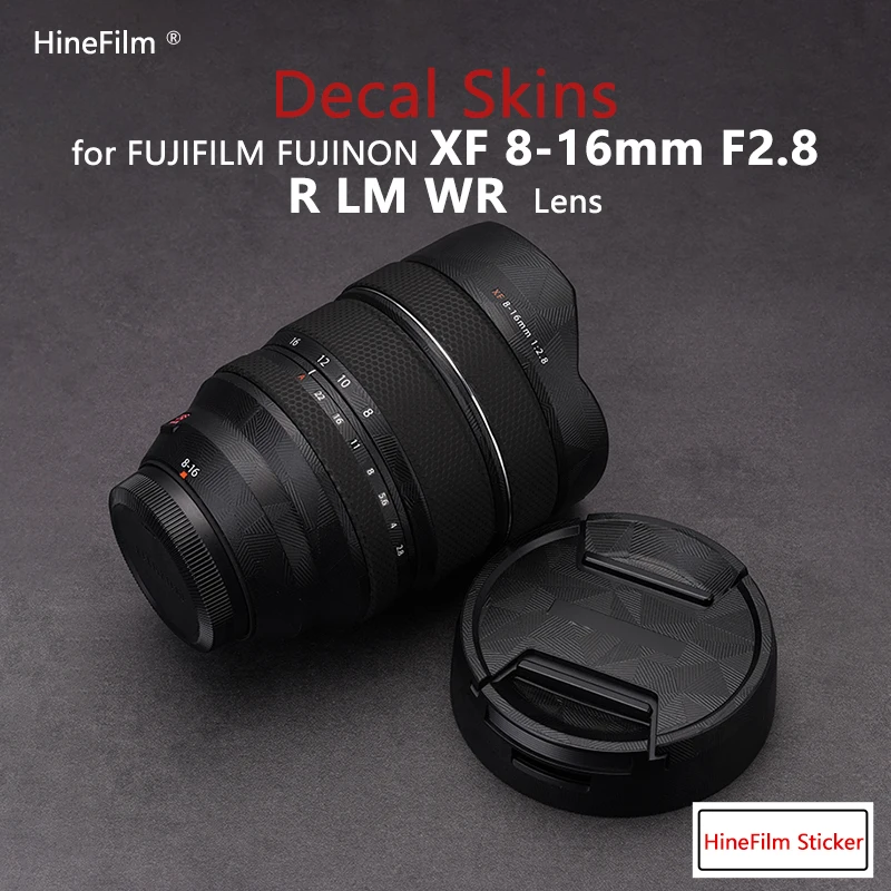 Hinefilm Skin for Fuji XF8-16 F2.8 Lens Skin for Fujifilm XF8-16mm F2.8 Lens Wrap Cover 8-16F2.8 Lens Decal 8-16 F2.8 Sticker