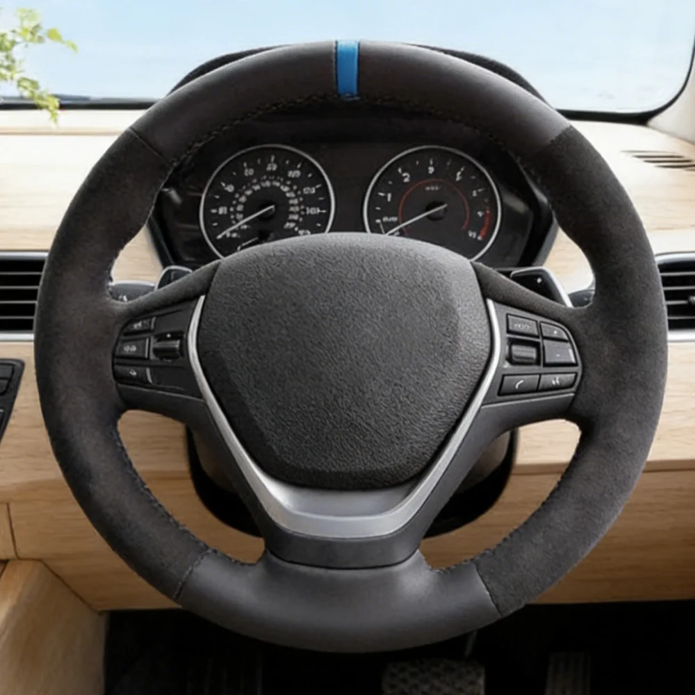 Coprivolante per auto in pelle scamosciata personalizzata per BMW F20 2012-2018 F45 2014-2018 F30 F31 F34 2013-2017 F32 F33 F36 Accessori auto