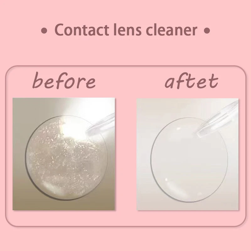 Contact Lens Ultrasonic Cleaning Machine Remove Tear Protein Beauty Pupil Storage Cleaning Container Travel Portable Cleaner