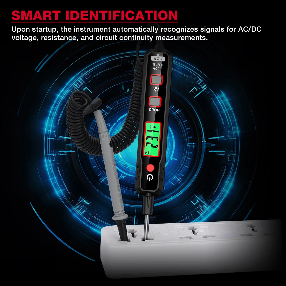 HABOTEST-HT86B Multímetro Digital, Auto Pen Sensor Inteligente, Medidor de Tensão Sem Contato, Multímetro Tester, HT86